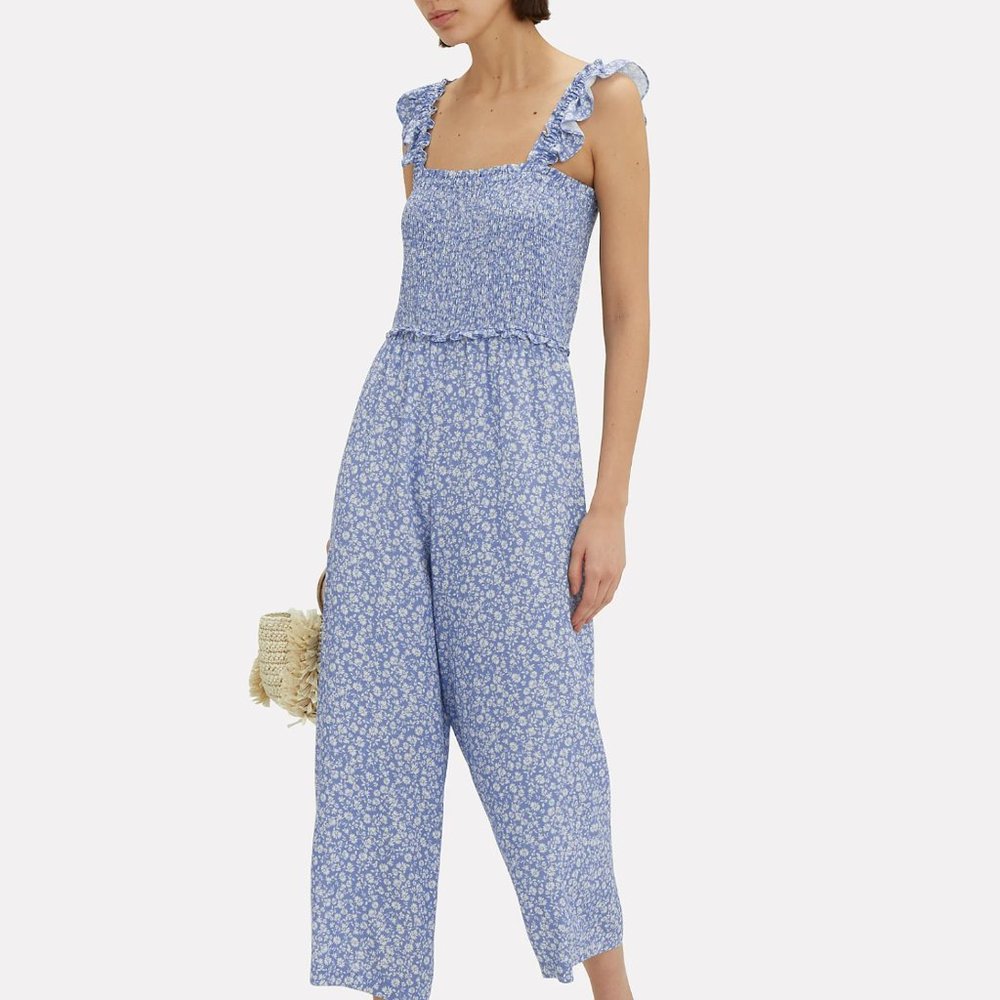 INTERMIX Faye Floral Jumpsuit